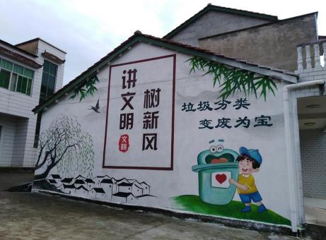青阳墙绘是现在流行的墙体广告