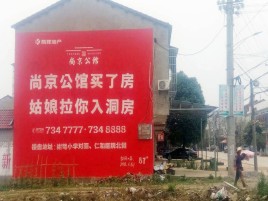 青阳墙体广告在乡镇、农村市场的媒体优势