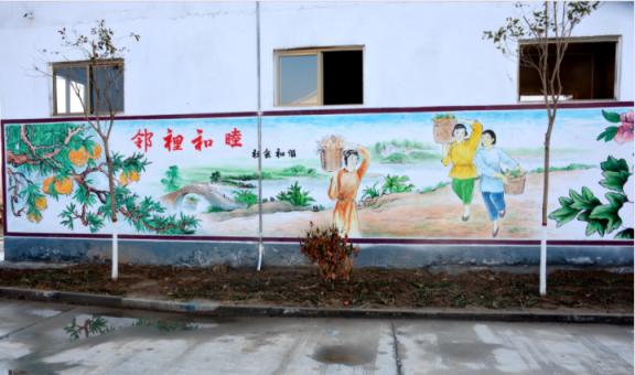 青阳乡镇文化墙 乡风文明焕发新活力